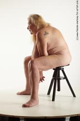 and more Nude Woman White Sitting poses - ALL Overweight long blond Sitting poses - simple Pinup